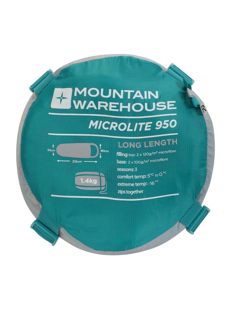 Mountain Warehouse Grey Microlite 950 Winter Sleeping Bag - Image 2 of 2