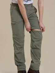 Mountain Warehouse Grey Hiker Stretch Womens Zip-Off Convertible Walking Trousers - Image 1 of 3