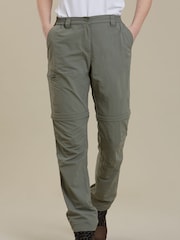 Mountain Warehouse Grey Hiker Stretch Womens Zip-Off Convertible Walking Trousers - Image 2 of 3