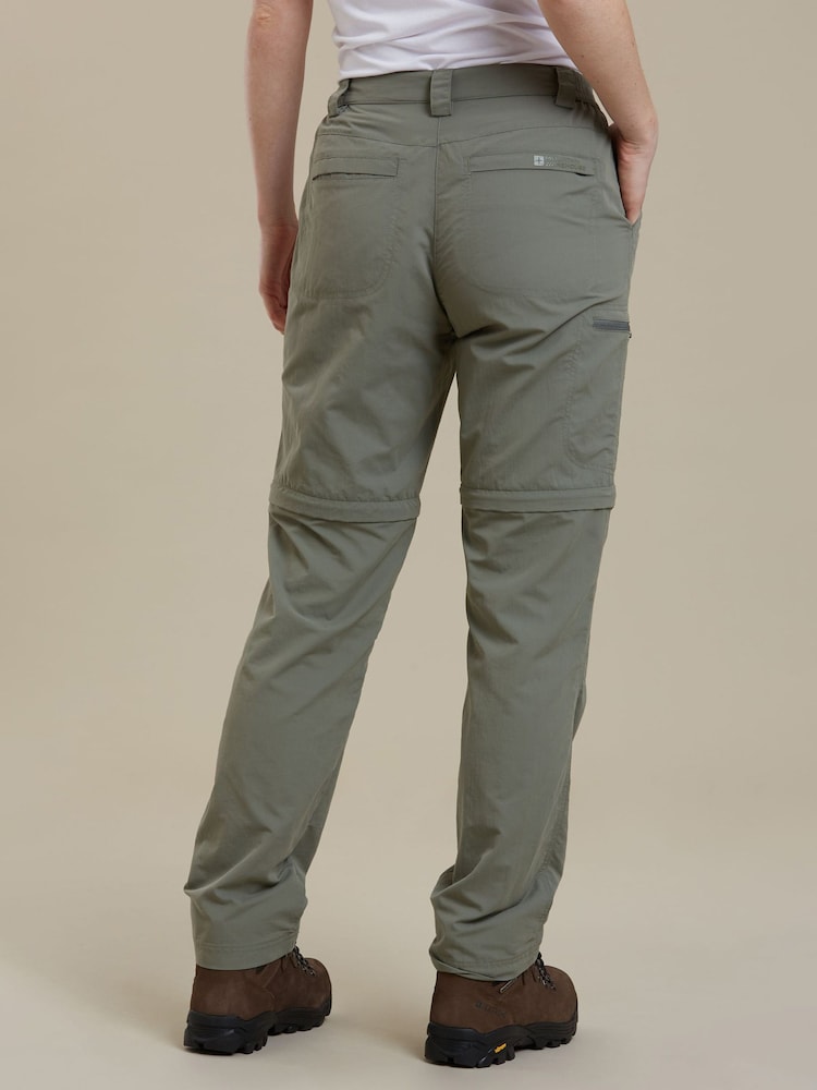Mountain Warehouse Grey Hiker Stretch Womens Zip-Off Convertible Walking Trousers - Image 3 of 3