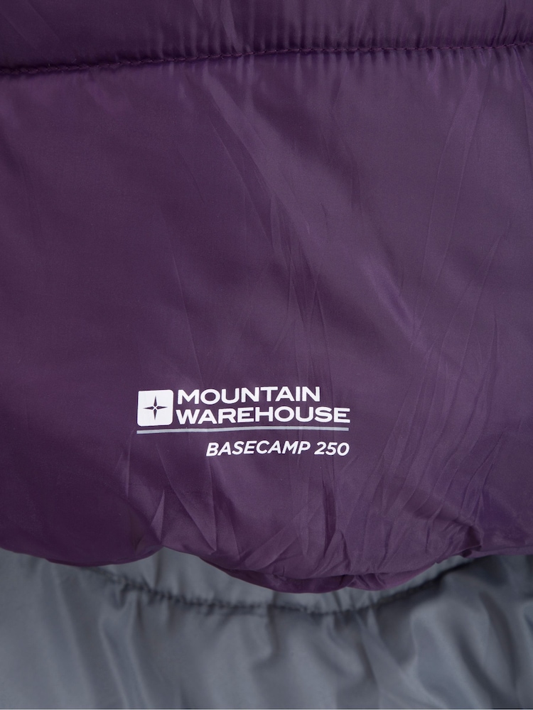 Mountain Warehouse Purple Basecamp 250 Sleeping Bag - Image 5 of 5