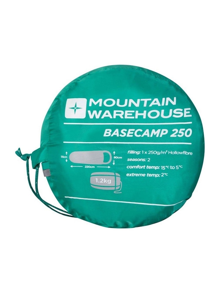Mountain Warehouse Green Basecamp 250 Sleeping Bag - Image 4 of 4