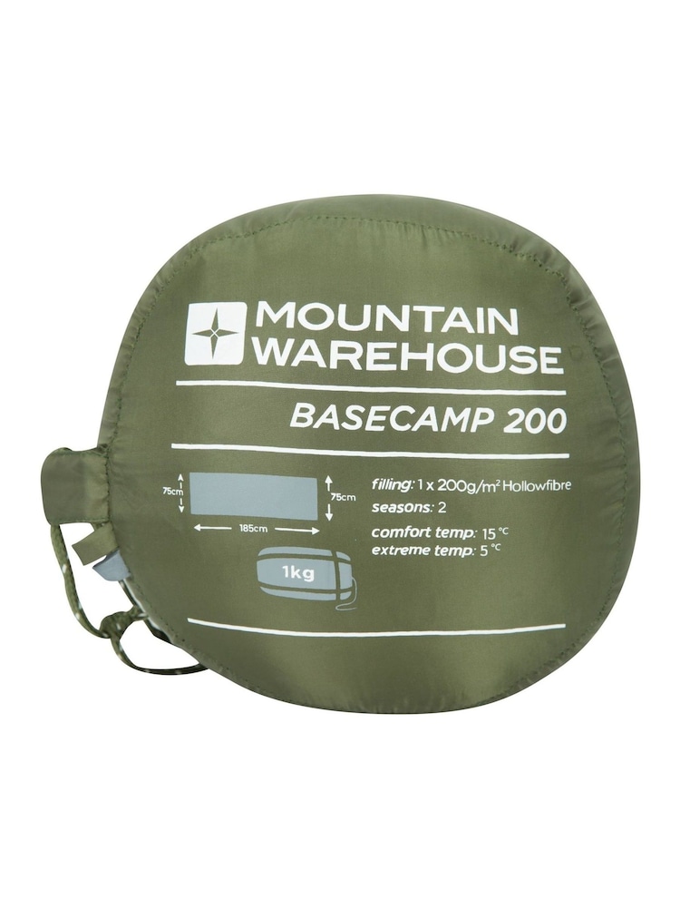 Mountain Warehouse Green Chrome Basecamp 250 Sleeping Bag - Image 1 of 1