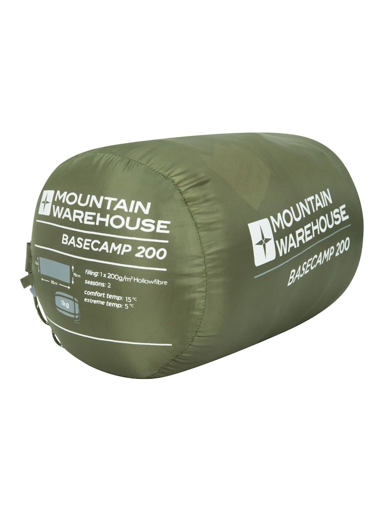 Mountain Warehouse Green Chrome Basecamp 250 Sleeping Bag - Image 2 of 5