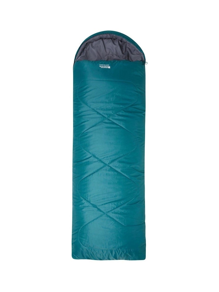 Mountain Warehouse Teal Blue Camping Summit 250 Square Sleeping Bag - Image 1 of 3