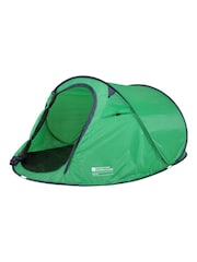 Mountain Warehouse Green Pop Up Double Skin 3 Man Camping Tent - Image 1 of 5