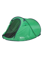 Mountain Warehouse Green Pop Up Double Skin 3 Man Camping Tent - Image 2 of 5