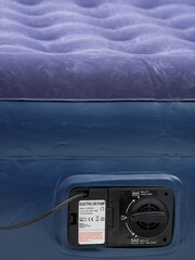 Mountain Warehouse Blue Double-Raised Air Bed with In-Built Pump - Image 3 of 5
