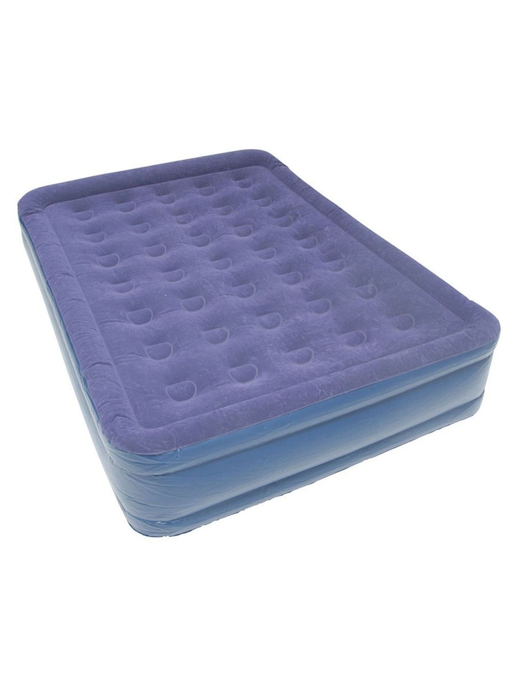 Mountain Warehouse Blue Double-Raised Air Bed with In-Built Pump - Image 5 of 5