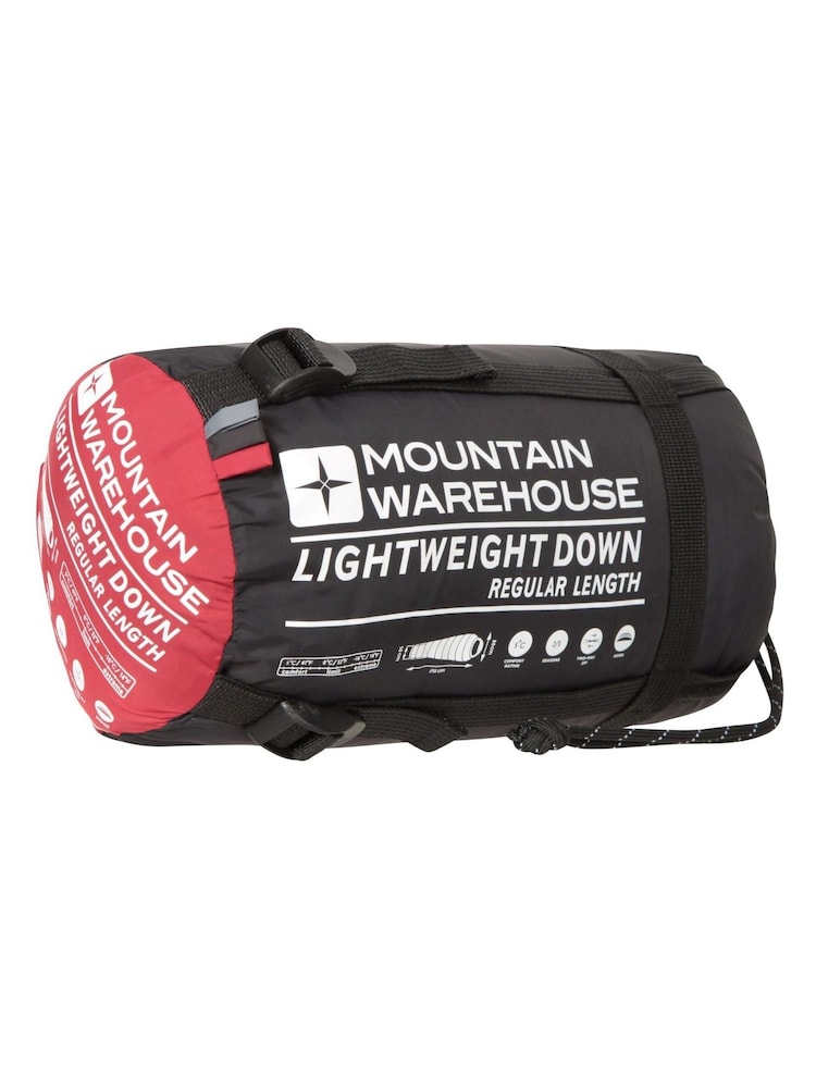 Mountain Warehouse Red Camping Extreme Lightweight Down Sleeping Bag - Image 1 of 4