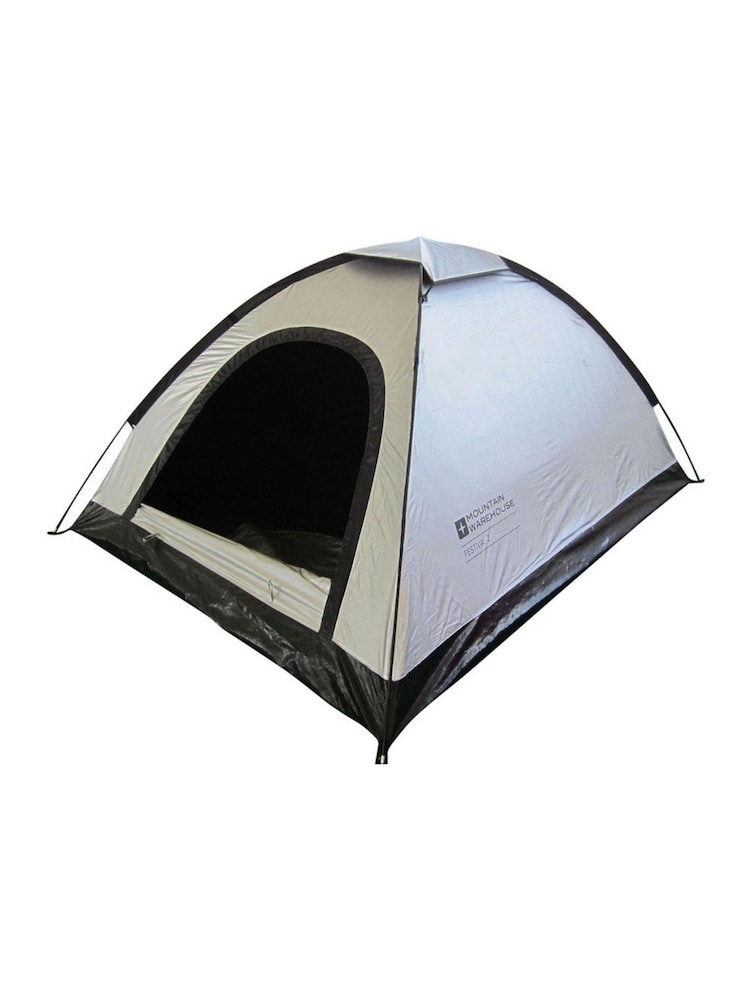 Mountain Warehouse Silver Black Out Festival 2 Man Camping Tent - Image 1 of 1 Mountain Warehouse Silver Black Out Festival 2 Man Camping Tent - Image 1 of 1