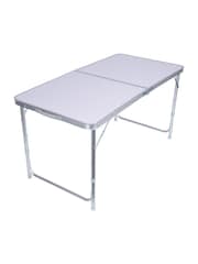 Mountain Warehouse White Rectangular Resin Picnic Folding Table - Image 1 of 1