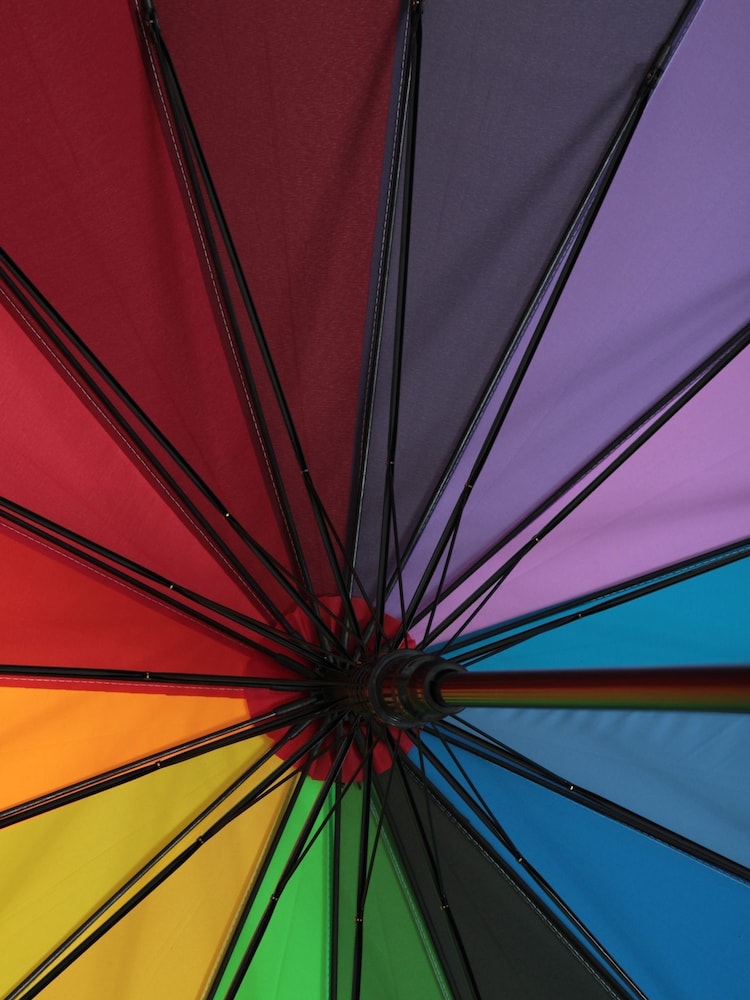 Mountain Warehouse Green Large Rainbow Umbrella - Image 5 of 5