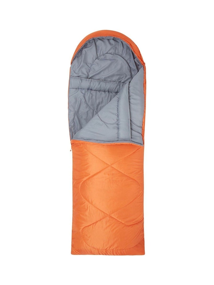 Mountain Warehouse Orange/ Black Camping Summit 250 Square Sleeping Bag - Image 2 of 3