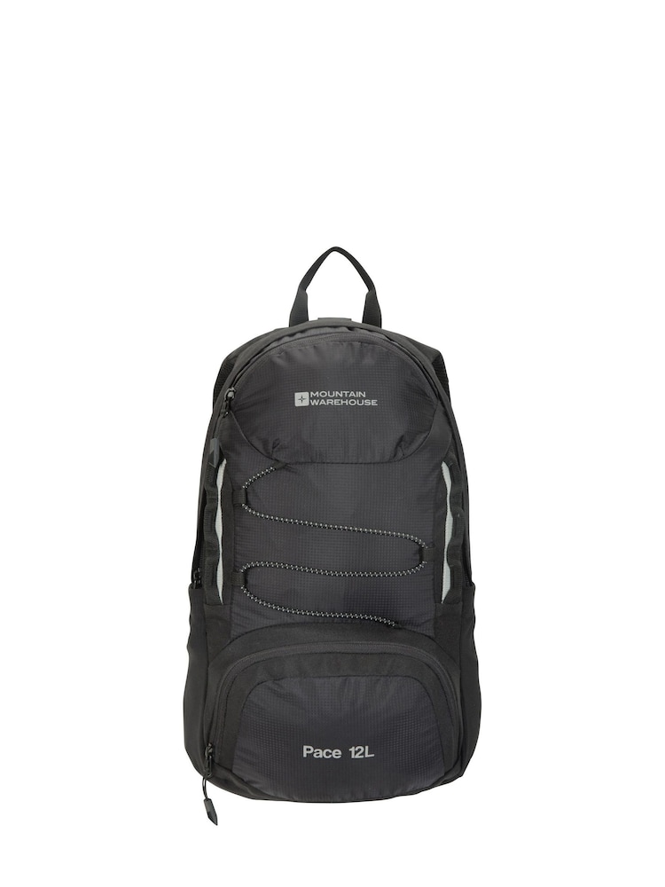 Mountain Warehouse Black Pace 12L Rucksack Bag - Image 1 of 5
