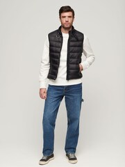 Superdry Black Lightweight Padded Gilet - Image 3 of 9