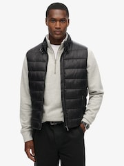 Superdry Black Lightweight Padded Gilet - Image 5 of 9