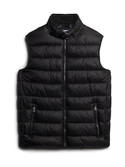 Superdry Black Lightweight Padded Gilet - Image 6 of 9