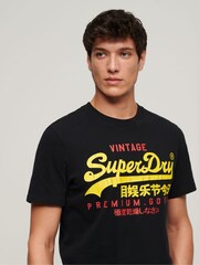 Superdry Black Vintage Logo Duo T-Shirt - Image 3 of 6