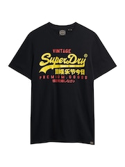 Superdry Black Vintage Logo Duo T-Shirt - Image 4 of 6