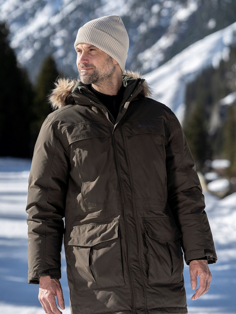 Mountain Warehouse Green Mens Antarctic Extreme Waterproof Down Jacket - Image 1 of 4