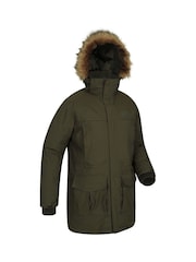 Mountain Warehouse Green Mens Antarctic Extreme Waterproof Down Jacket - Image 2 of 4