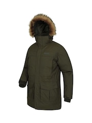 Mountain Warehouse Green Mens Antarctic Extreme Waterproof Down Jacket - Image 4 of 4