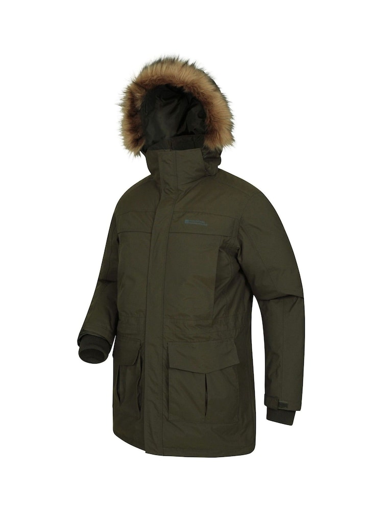 Mountain Warehouse Green Mens Antarctic Extreme Waterproof Down Jacket - Image 4 of 4