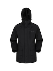 Mountain Warehouse Black Mens Glacier II Extreme Waterproof Long Jacket - Image 5 of 8