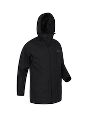 Mountain Warehouse Black Mens Glacier II Extreme Waterproof Long Jacket - Image 6 of 8