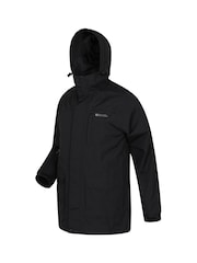 Mountain Warehouse Black Mens Glacier II Extreme Waterproof Long Jacket - Image 7 of 8