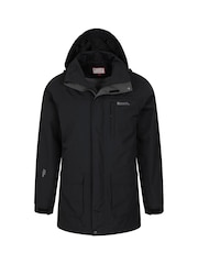 Mountain Warehouse Black Mens Glacier II Extreme Waterproof Long Jacket - Image 8 of 8