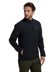 Mountain Warehouse Black Mens Grasmere Showerproof Softshell Jacket - Image 2 of 5