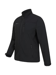 Mountain Warehouse Black Mens Grasmere Showerproof Softshell Jacket - Image 3 of 5