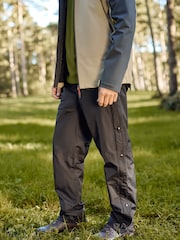 Mountain Warehouse Black Mens Downpour Waterproof Trousers - Image 1 of 6
