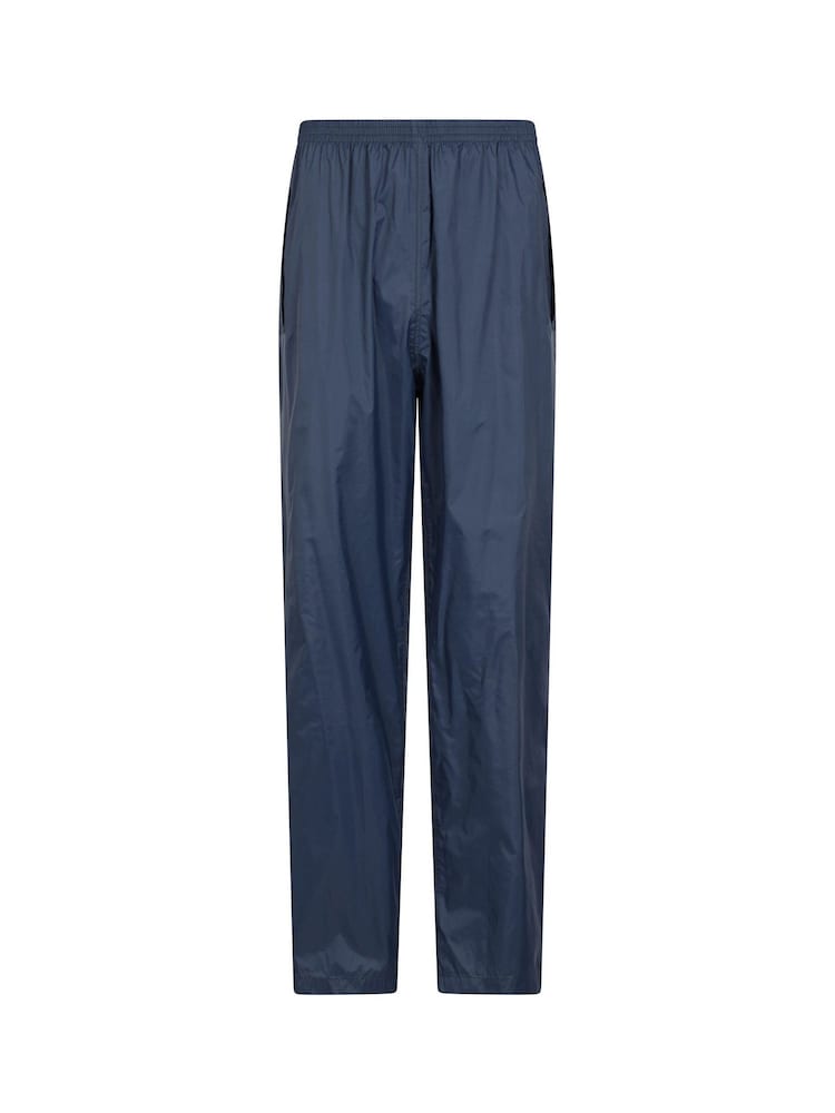 Mountain Warehouse Blue Mens Pakka Waterproof Overtrousers - Image 1 of 5