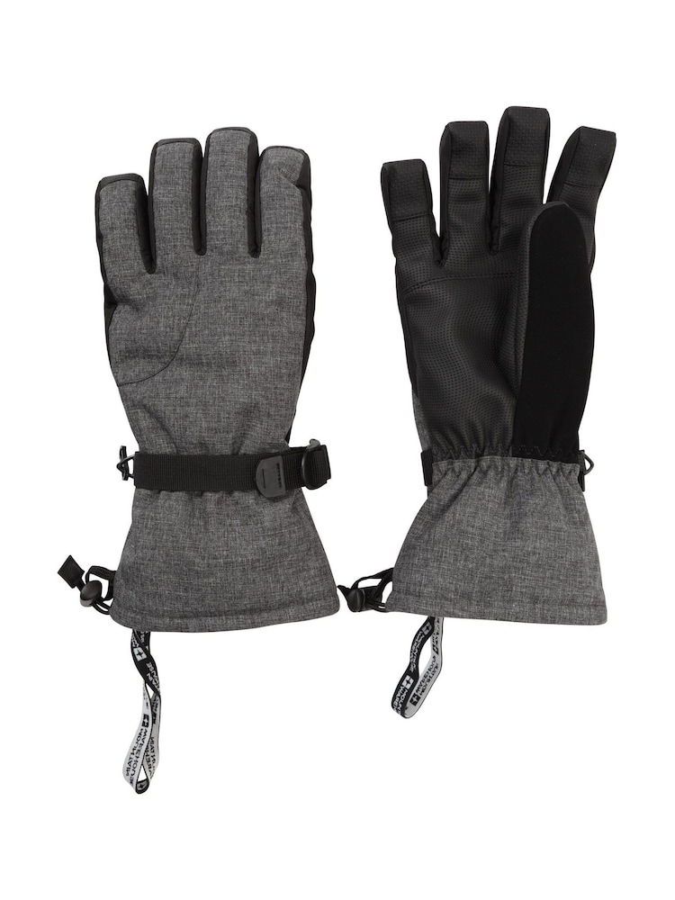 Mountain Warehouse Black Mens Lodge Snow Ski Gloves - Image 1 of 5