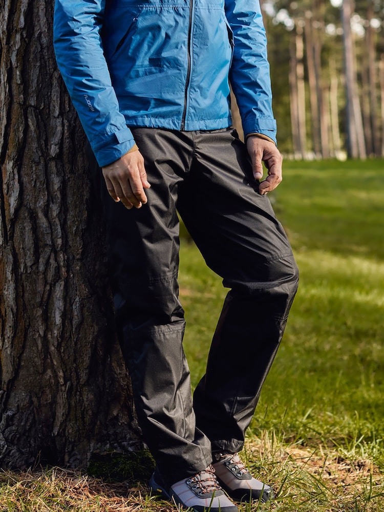 Mountain Warehouse Black Mens Spray Waterproof Trousers - Image 2 of 6