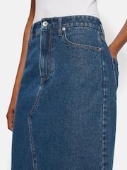 Jigsaw Blue 100% Cotton Denim Maxi Skirt - Image 2 of 7