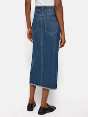 Jigsaw Blue 100% Cotton Denim Maxi Skirt - Image 5 of 7