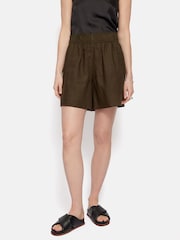 Jigsaw Linen Black Shorts - Image 1 of 6