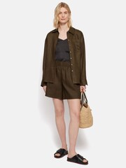 Jigsaw Linen Black Shorts - Image 3 of 6