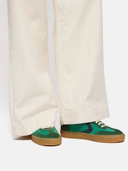 Jigsaw Green Portland Vintage Classic Trainers - Image 1 of 5