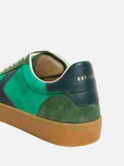 Jigsaw Green Portland Vintage Classic Trainers - Image 5 of 5