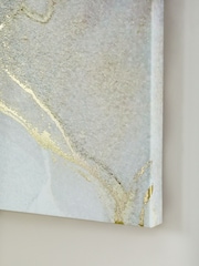 Set of 3 Monochrome Abstract Canvas Wall Art - Image 3 of 5