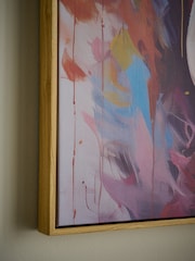 Multicolour Elephant Painted Framed Canvas - Image 3 of 5