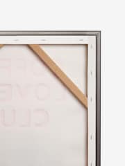 Monochrome Coffee Lovers Club Slogan Framed Wall Art - Image 5 of 5