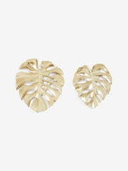 Set of 2 Gold Gold Cheese Leaves Wall Art - Image 4 of 6