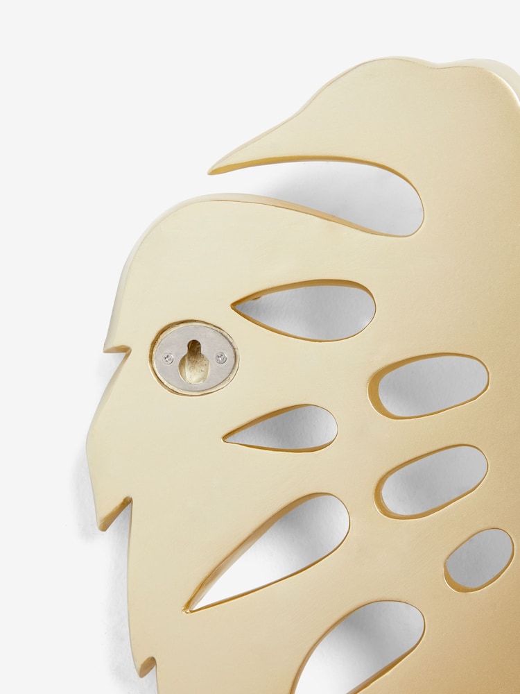 Set of 2 Gold Gold Cheese Leaves Wall Art - Image 6 of 6