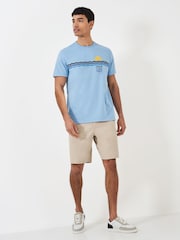 Crew Clothing 100% Cotton Printed Sunset T-Shirt - Image 3 of 5